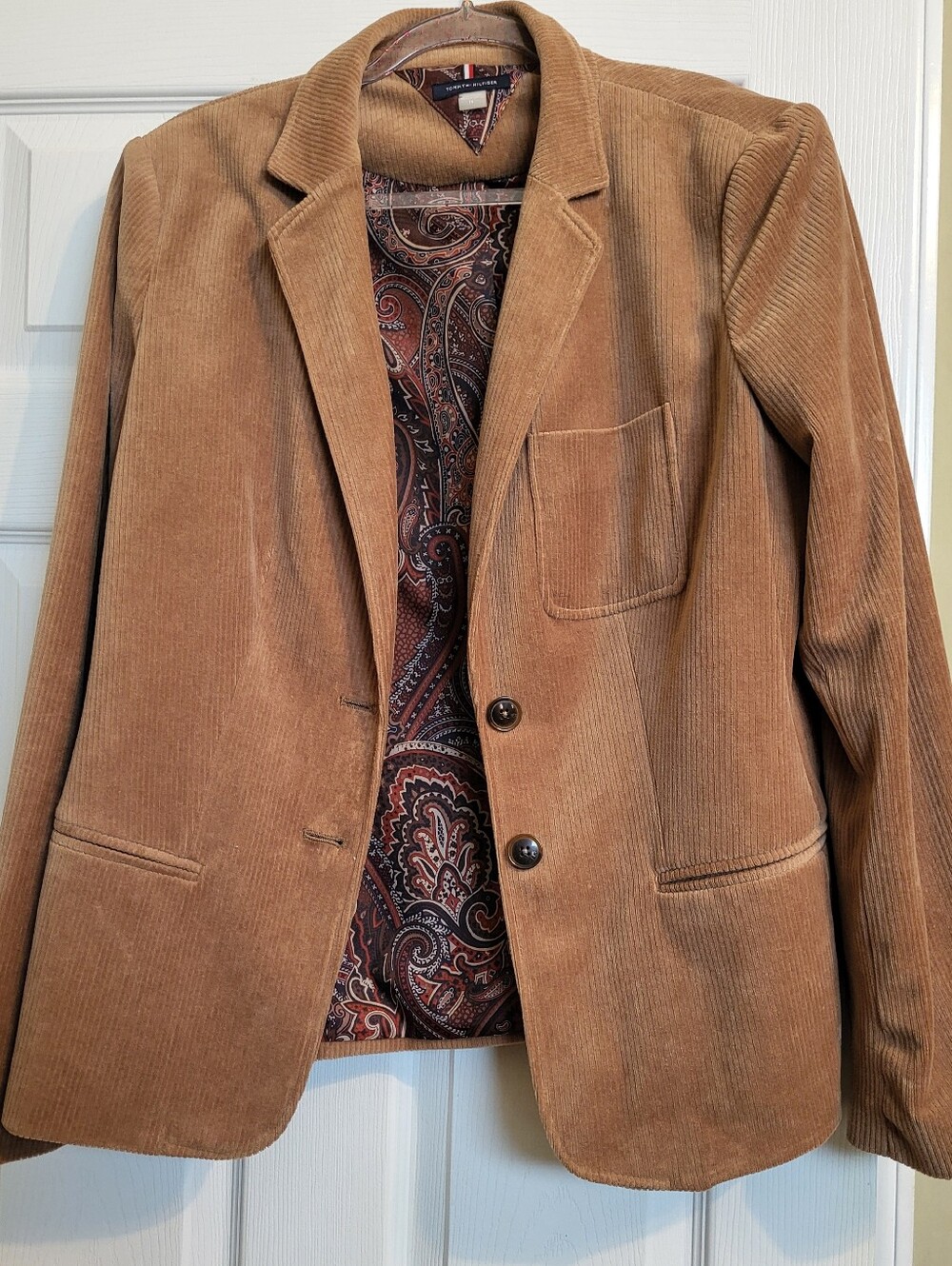 Tommy Hilfiger Tan Corduroy Blazer Jacket